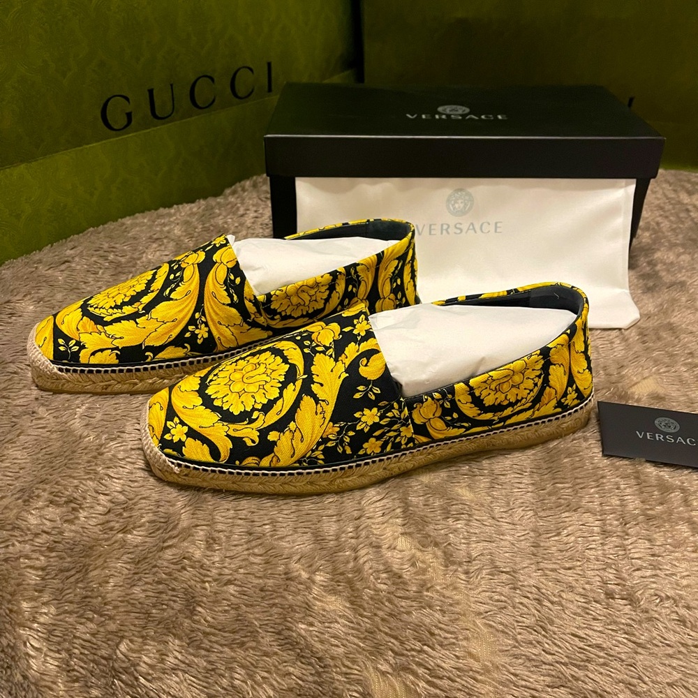 Versace Men’s Barocco Espadrilles EU 47 US 14